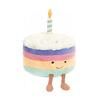 JELLYCAT Fun Food Series Rainbow Birthday Cake Soothing Doll Plush Doll 22cm Tall