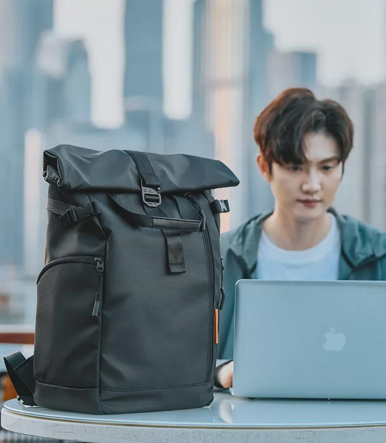 Men's High-End Fashion Laptop Backpack - Large Capacity, Waterproof Oxford Cloth, Stylish Schoolbag