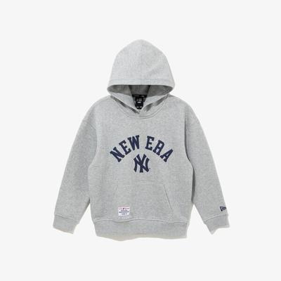 Худи New Era Kids Mlb с логотипом New York Yankees, серый меланж