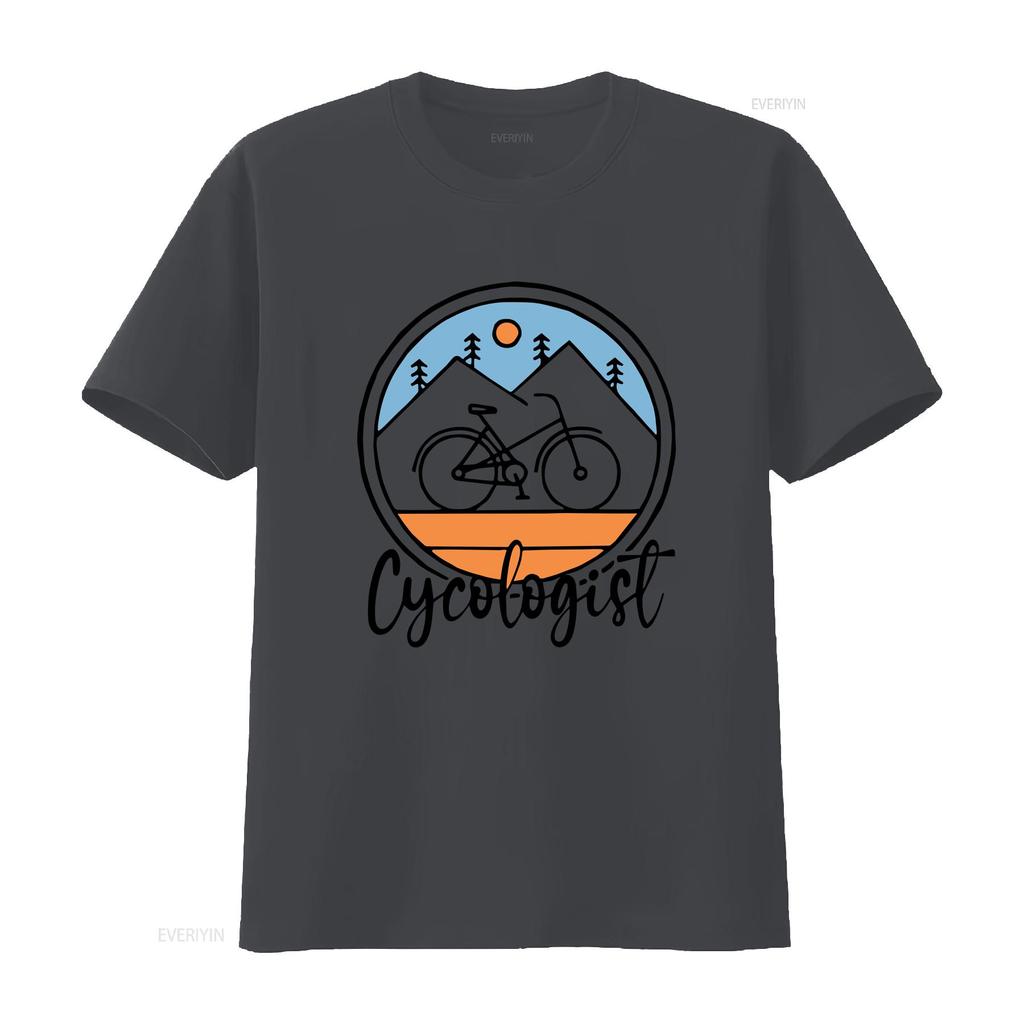 Cycologist Mountain Bike T Shirt Biker Mtb Nature Lover Vintage Slightly Designer Clothes Soft Streetwear Unisex Homme