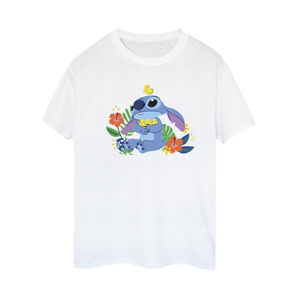 Disney Womens/Ladies Lilo & Stitch Birds Cotton Boyfriend T-Shirt