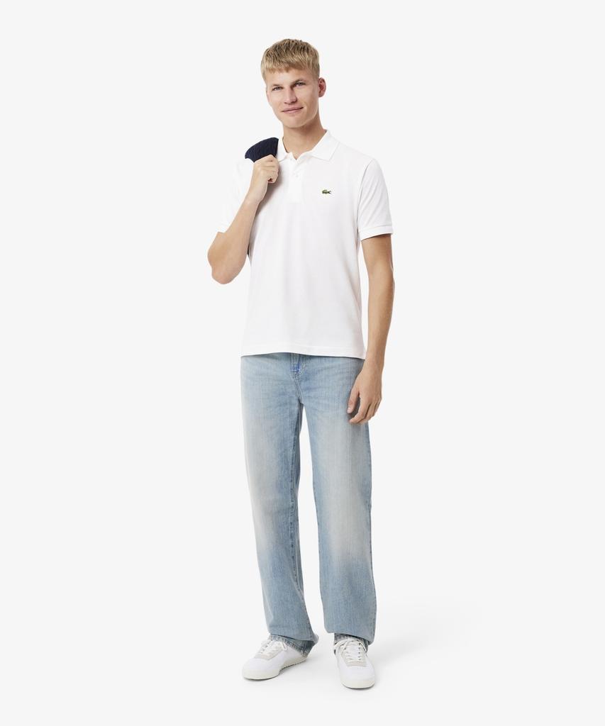Мужская классическая футболка-поло с коротким рукавом LACOSTE L1212-56G 001
