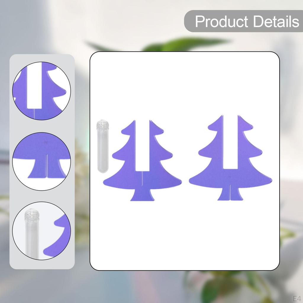 Vase Test Tube Ornament Acrylic Inserts Propagation Station Plant Planter for Cabinet Bedroom