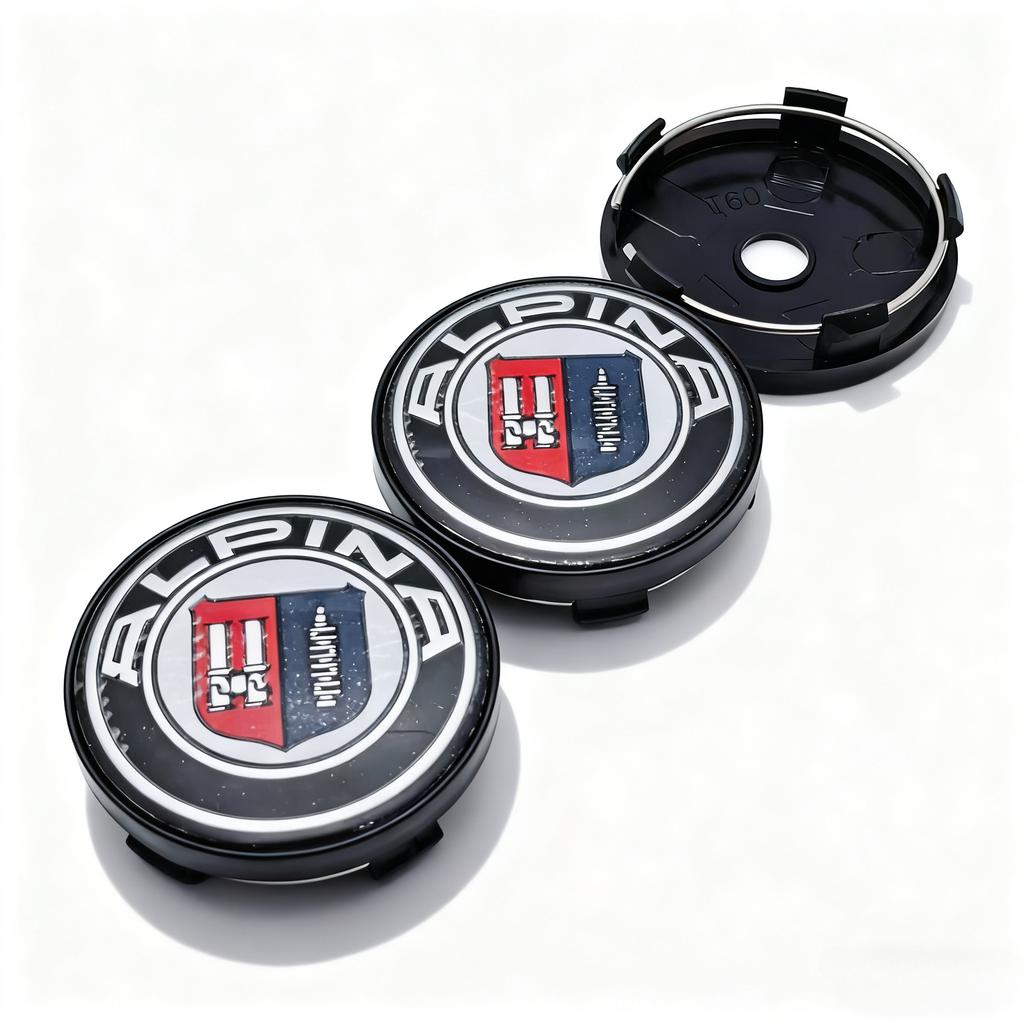 4pcs Alpina Logo Emblem Car Wheel Center Caps 60MM 56MM Wheel Hub Cap Alpinas Badge Rim Hubcaps Cover Replace Car Accessories