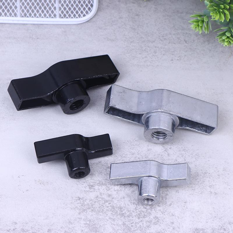 1 шт. Алюминиевый сплав M8 M12 Ручка Черный Серый Гайка Рукоятка Т-образная гайка Для крючка освещения Барашковая гайка Зажим фермы Рукоятка Детали Оцинкованный Алюминий
