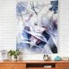 Кавайи Декор для дома Настенный гобелен Милый Декор для дома Гобелен Аниме Красная Девушка Гобелен в стиле инстаграм Девушка Гобелен