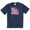 Eat Sleep Gymnastics Repeat Splatter TShirt