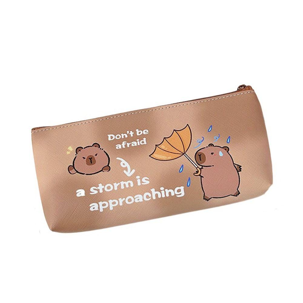Kawaii Пенал Capybara Канцелярский Мешочек Для Хранения Милая Ручка Сумка Студент