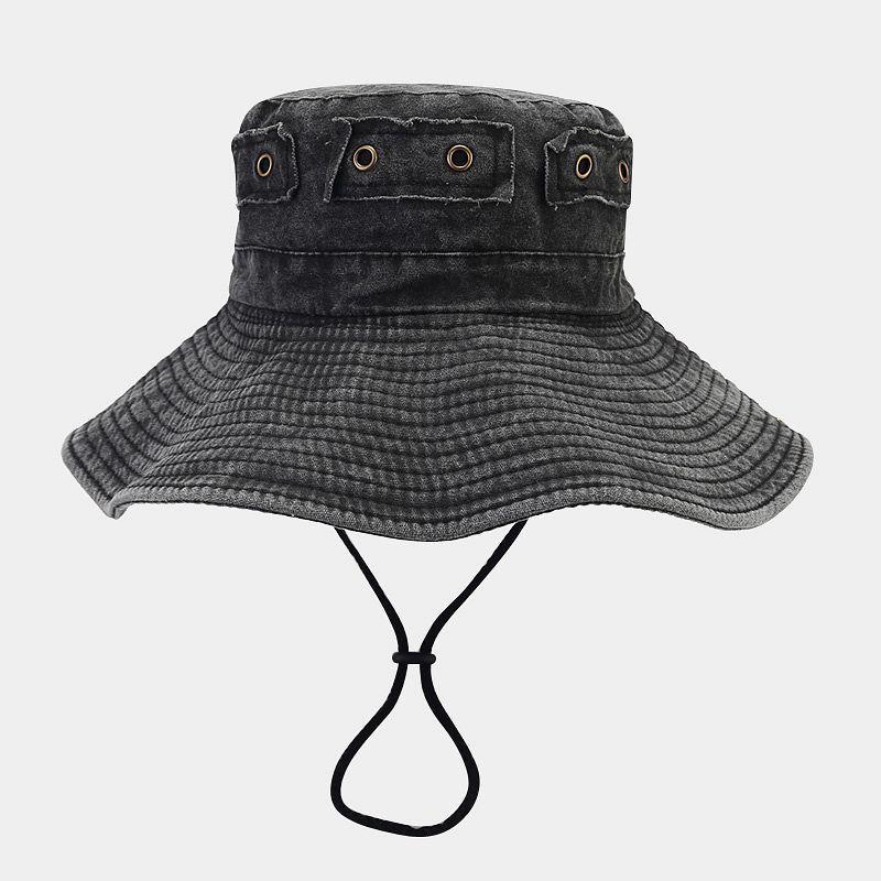Кепка рыболова из вымытого денима Tooluck Western Fisherman для горячих девушек, солнцезащитная кепка для альпинизма, весенняя и осенняя дорожная кепка от солнца
