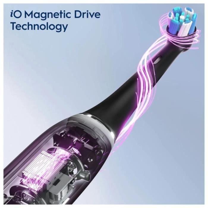 Brosse À Dents Électrique - ORAL-B - IO3 Matt Black - 3D Oscillo-rotations/pulsations - A Batterie