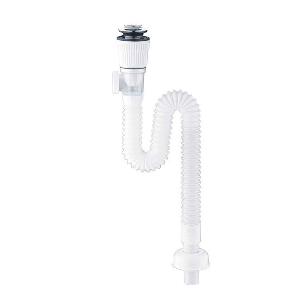 Bathroom Washbasin Drain Pipe Anticlogging Sink Strainer Stretchable Deodorant Pipelines Sink Hose Plumbing Enduring