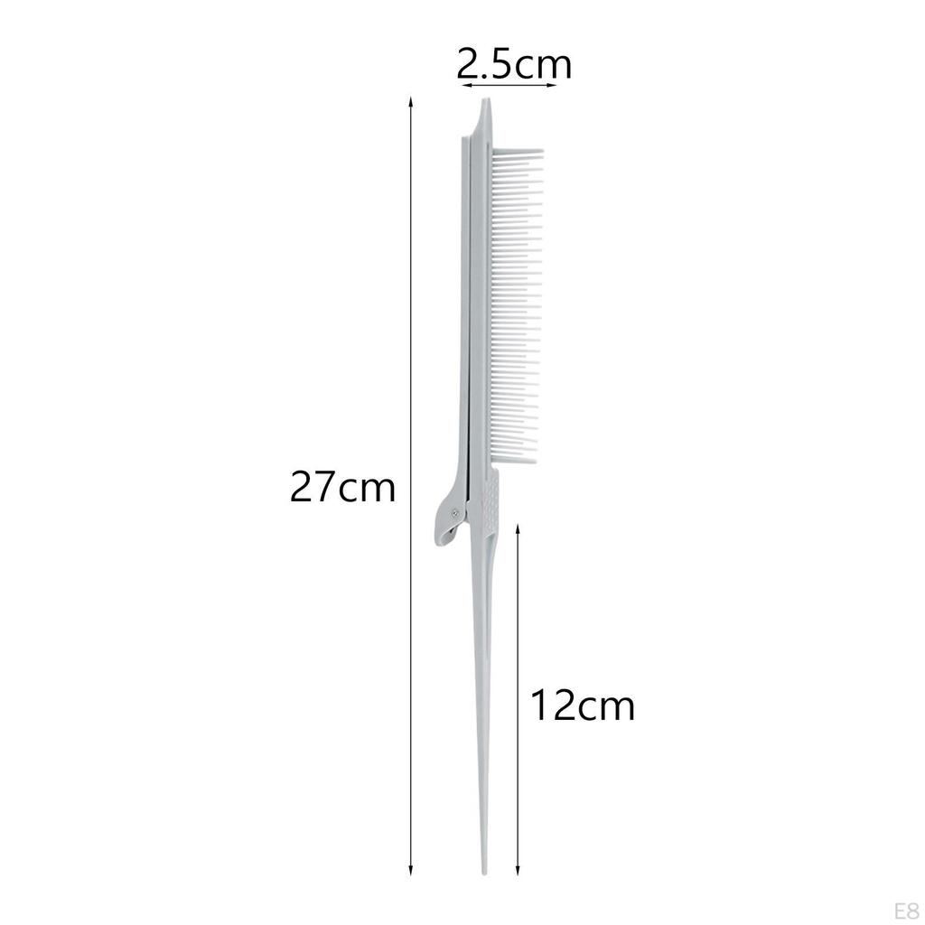 Professional Portable Tail Comb Flat Iron Parting for Hairdressing Highlight Dyeing