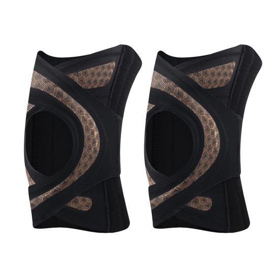 Наколенник для мужчин и женщин, регулируемый компрессионный наколенник с боковыми пружинами