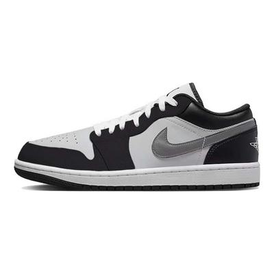 Air Jordan 1 Амортизация Нескользящая Низкие Винтажные Баскетбольные Кроссовки Мужские Черно-Белые 553558-132(Команда183-)