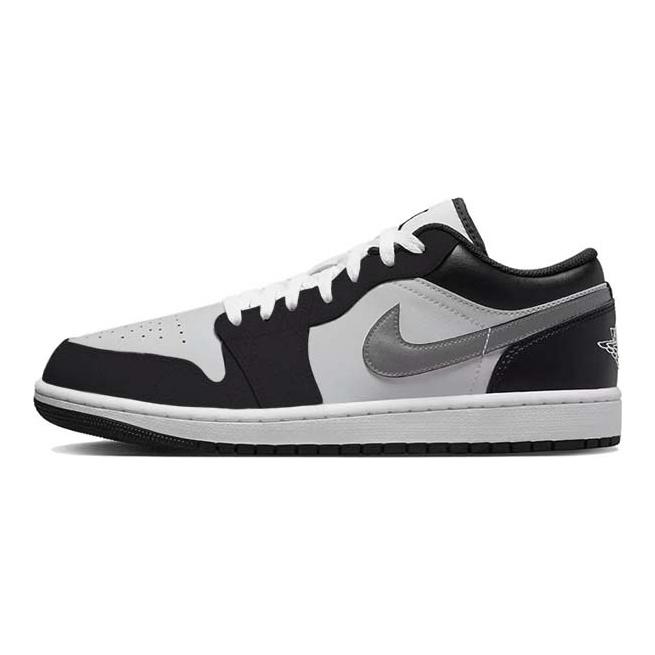 Jordan Air Jordan 1 Амортизация Нескользящая Низкие Винтажные Баскетбольные Кроссовки Мужские Черно-Белые 553558-132(Команда183-)