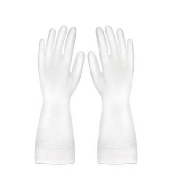 Magic Silicone Dishwashing Gloves with Soft Bristle Brush - Durable, Waterproof Kitchen Cleaning Gloves.