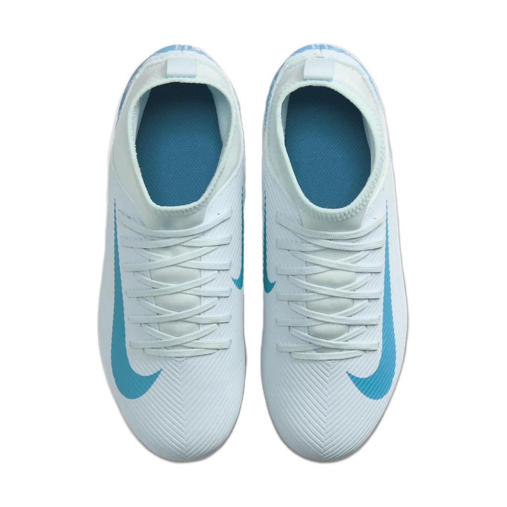 Nike Mercurial Superfly 10 Синтетическая кожа Устойчивая к истиранию Средняя высота Детские Футбольные бутсы Синий Детские FQ8318-400