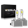 Светодиодная фара WENLE D1S, светодиодная лампа, совместимая с новым техосмотром автомобиля, встроенный обманка, белая