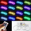 For BMW 3 Series E91 E90 LCI 2009-2012 Xenon Headlights Accessories 16-Color RGB Cotton LED Angel Eye Rings Daytime Light