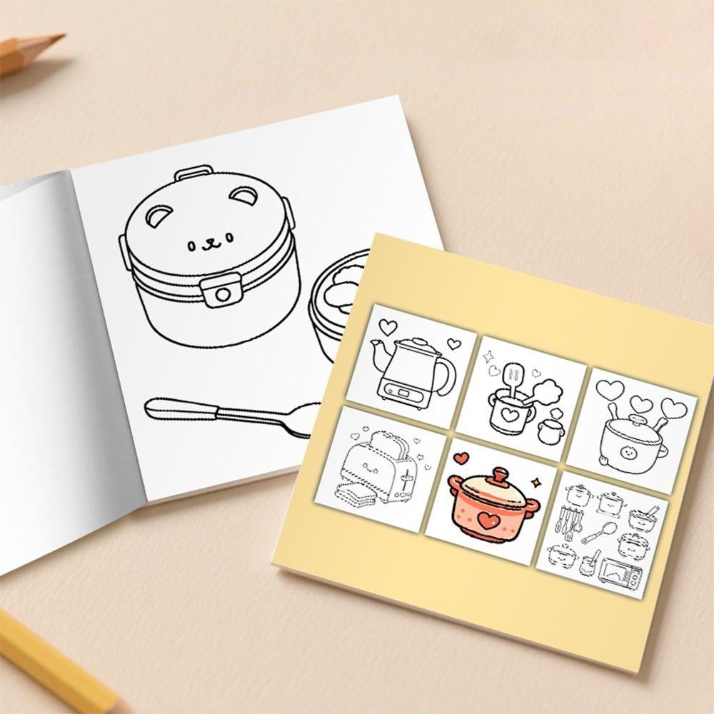 Stress Relief Graffiti Painting Book Educational Paperback Cute Doodles Book for Adults And Teens