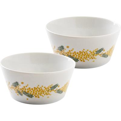 Minoru Pottery Mino Ware PLANTAREE-mimosa- 105 Упаковка Набор из 2 мисок