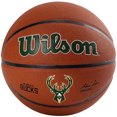 Wilson Командный мяч Milwaukee Bucks, Унисекс коричневый Баскетбол