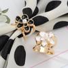 Alloy Scarf Buckle Knotting Artifact Brooches New Shawl Ring Clip  Jewelry Accessories