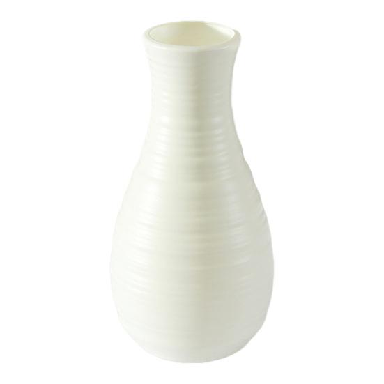 Imitation Ceramic Plastic Vase Budget-friendly Decorative Plastic White Vase Flower Arrangement Decoration