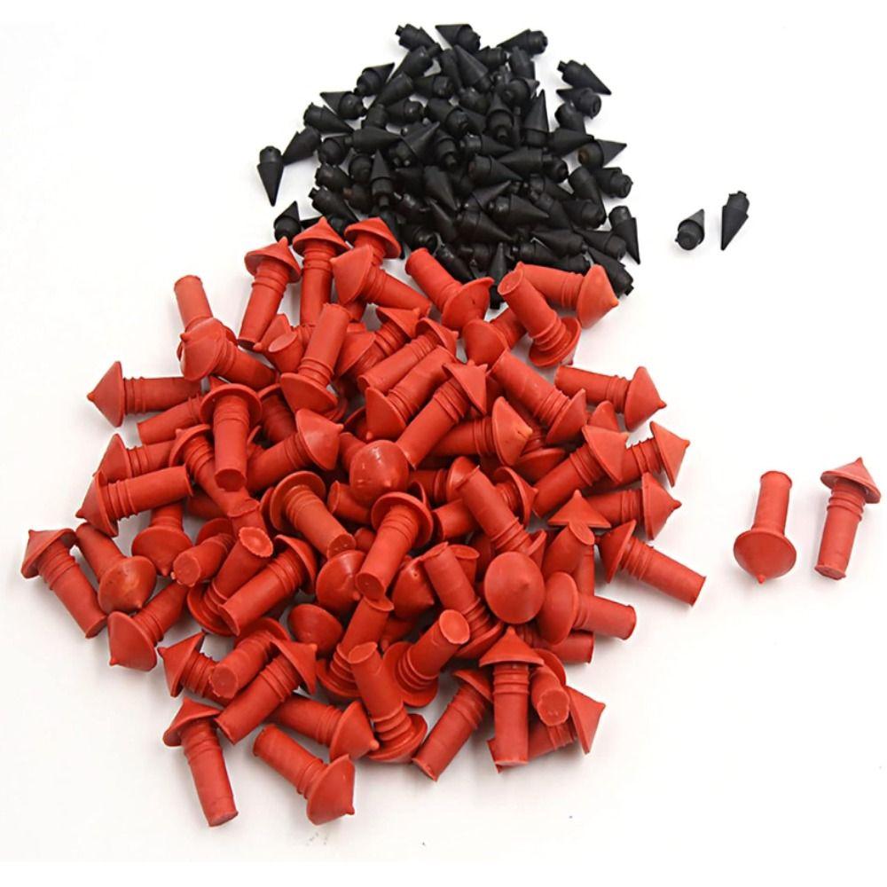 180pcs Mushroom Shaped Tire Repair Insert Plugs Red Insert Plugs Kits for Motorcycle Tires