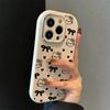 Металлический чехол для телефона с бантом и котенком для iPhone 13-17 Pro Max