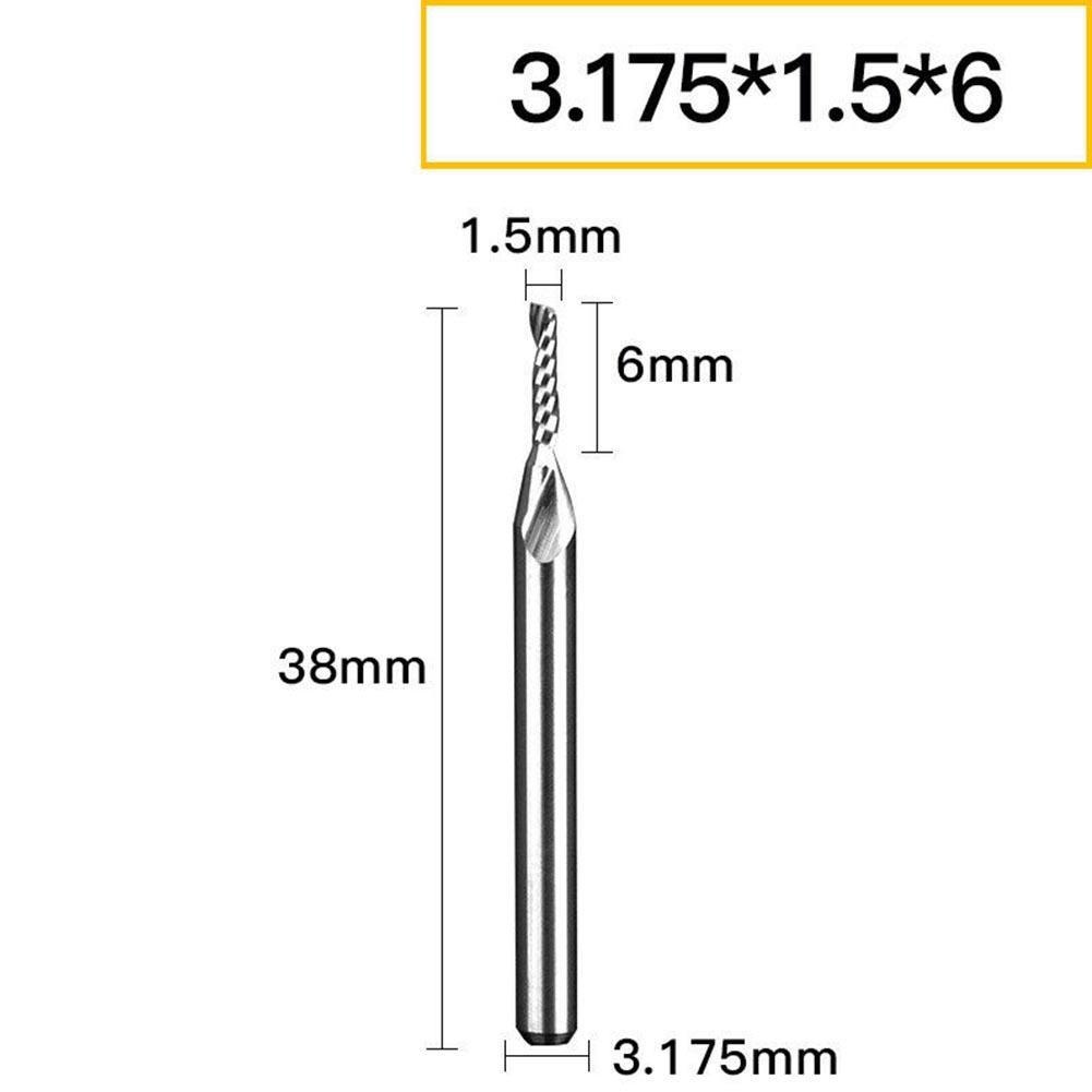 Замена гравировки концевой фрезы с ЧПУ диаметром ручки 3,175 мм