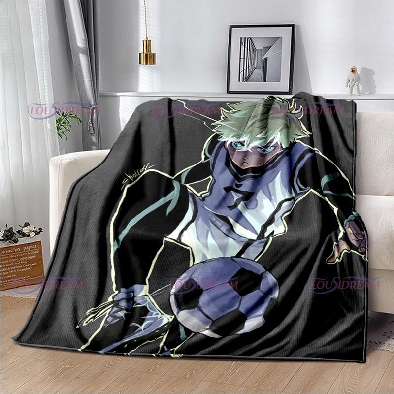 Одеяло с синим замком из японского мультфильма аниме, теплое, уютное домашнее одеяло для кровати, дивана, дивана, легкие подарки для мальчика