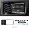 Real Soft Carbon Fiber Car Window Lift Button Panel Decor Sticker For Mazda CX-5 KF 2017 2018 2019 2020 2021 2022 2023 2024 2025
