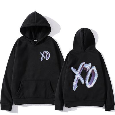 The Weeknd Dawn Fm Двусторонняя толстовка с принтом Мужская Женская свободная одежда Модные хип-хоп толстовки Флисовые пуловеры Sudaderas