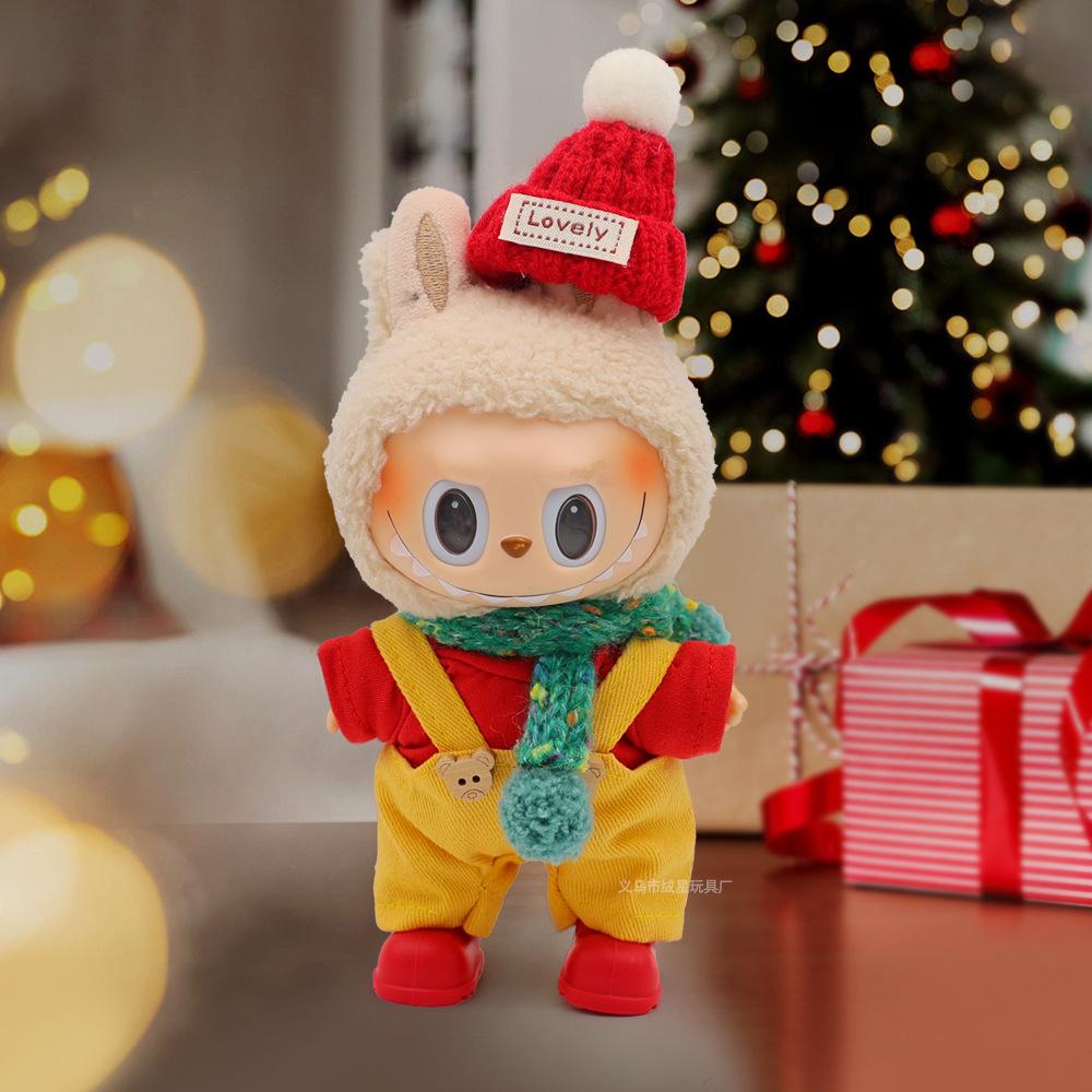 [Only Clothes] Christmas Sweater Hat Set Cartoon Vinyl Doll with Pendant Gift Plush Toy by Spot for LBB