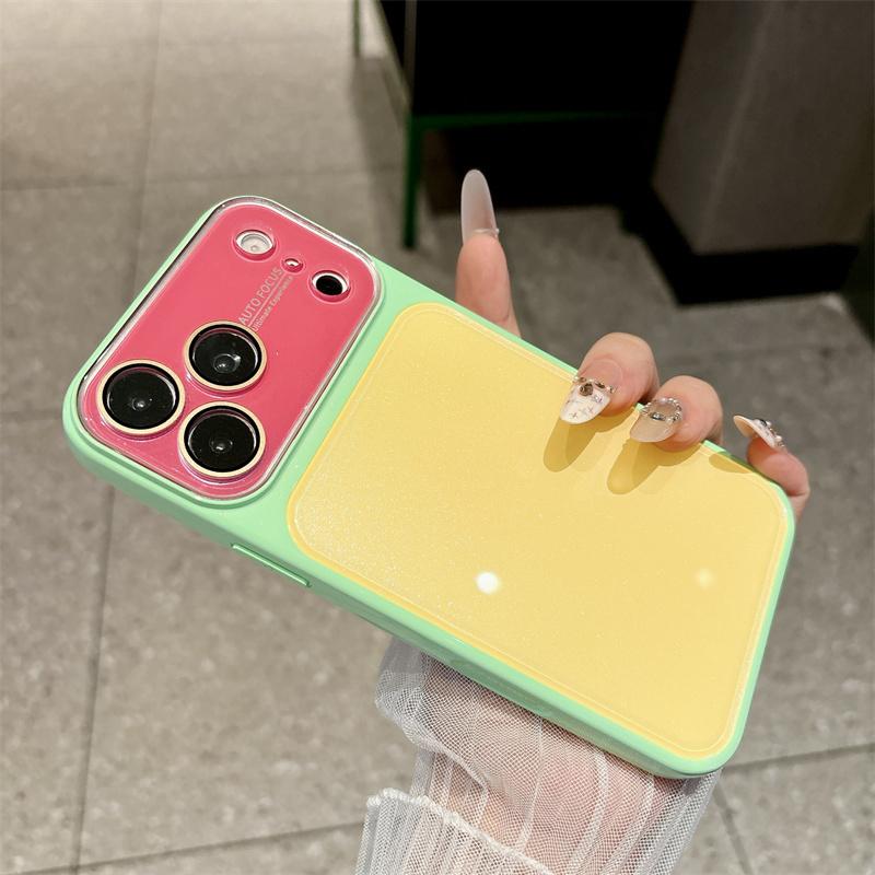 Чехол для iPhone 18 Pro Max Чехол Модный Акриловый Мягкий Край Ударопрочный Защитный Задний Чехол Для 18 Pro Чехол-бампер Funda
