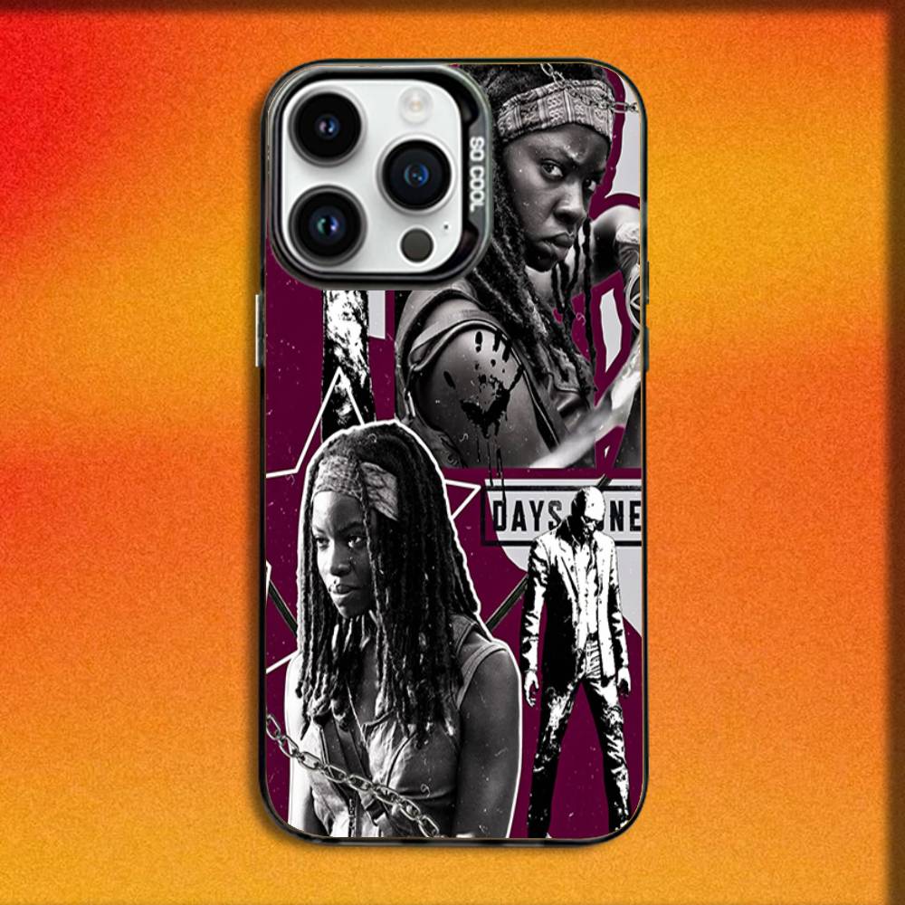 Daryl Dixon Negan Walking D-Dead Phone Case For iPhone 16,15,14,13,12,11,Mini,Pro,E,MAX Black Candy Matte Shockproof Cover