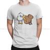 Pelican Tries To Eat Capybara Round Collar Tshirt Capybara Animal Pure Cotton Fabric Basic T Shirt Mans Tops  Oversized