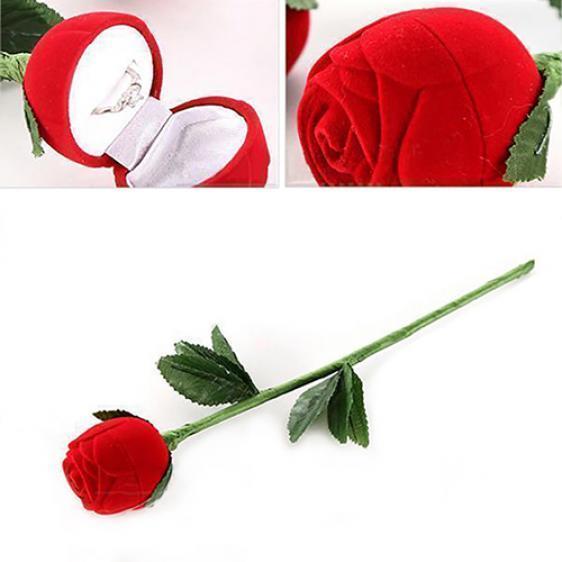 Романтичная роза помолвка свадьба серьги кольцо кулон ювелирные изделия дисплей подарочная коробка MIT