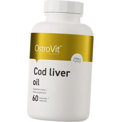 Масло печени атлантической трески с Витамины А и Д, Cod Liver Oil, 60капс (67250014)