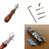 Многофункциональный инструмент для работы с кожей 7 в 1 Набор инструментов для шитья и сгибания кожаных кромок