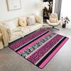 Leopard Area Rug Cheetah Red Black Geometric Rugs Mat for Living Room Bedroom Decorative Animal Print Carpet Non Slip Safari