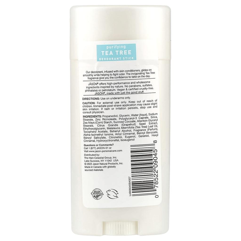 Твердый дезодорант, Очищение чайным деревом, 2,5 унции (71 G)