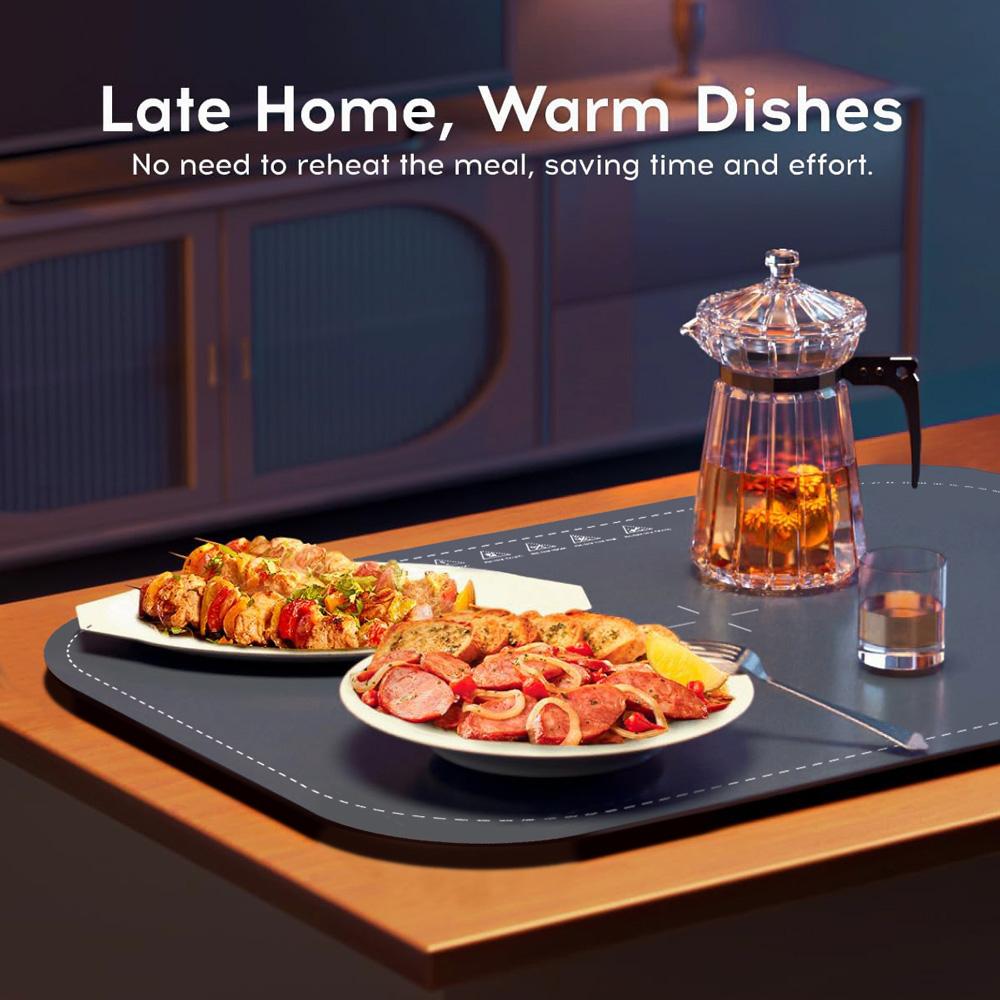 Willing BW614 Electric Warming Tray, 250W Power, 3 Temp Setting, Easy To Clean with Nano-Material, Auto Shut-Off, Blue