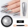 Золотая зеркальная пудра для ногтей Голографическая белая перламутровая хромированная металлическая пудра DIY Nail Art