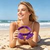 Sun Hat Ultra-Lightweight Adjustable Fit Palm Shaped Summer Hat Hands-Free Sun Visor Headband Outdoor Sun Protection