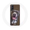 Vivo Y72 Case Pitbull Dog White Gray