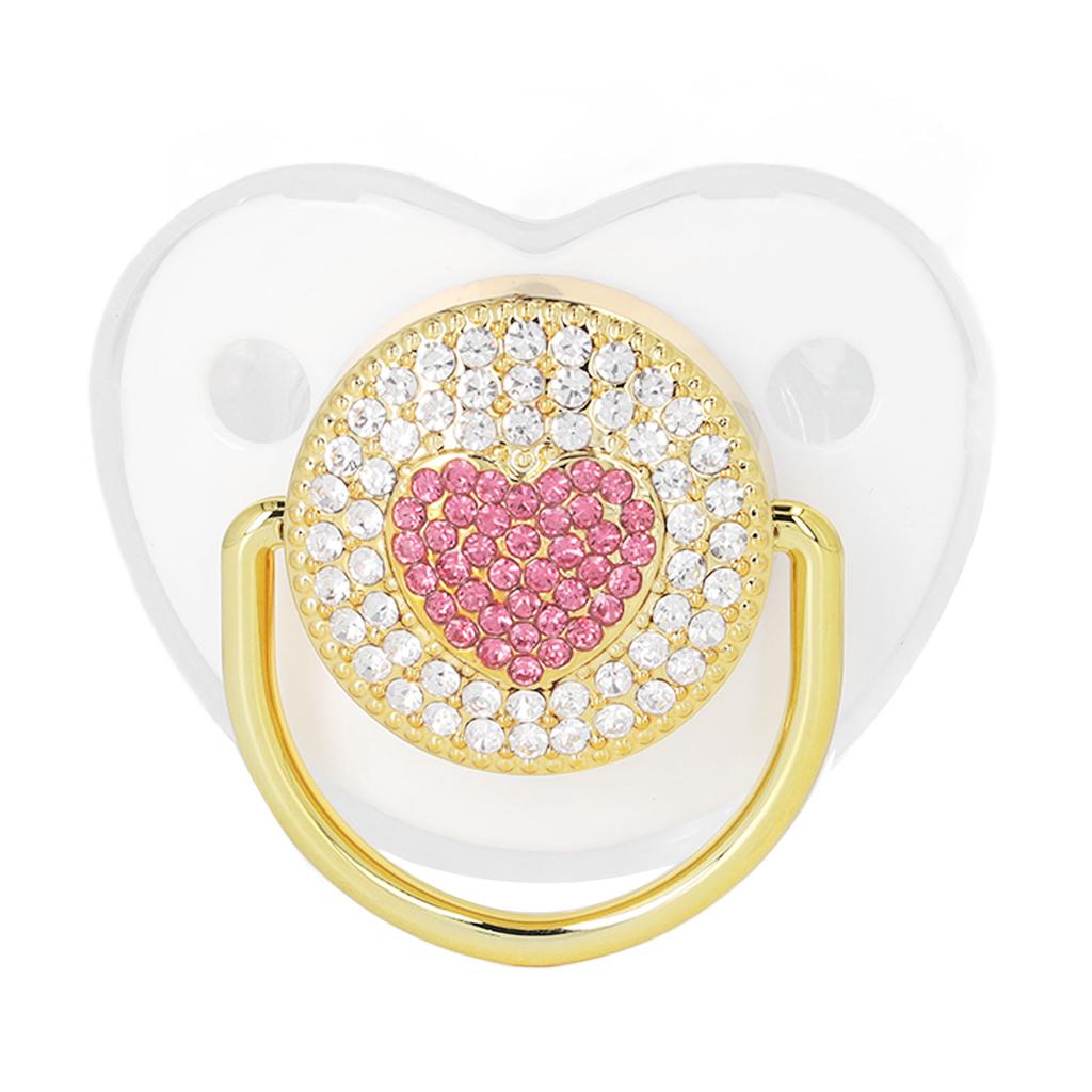 Соска-пустышка для новорожденных, силиконовая, изысканная, удобная, в форме сердца, набор сосок-пустышек для младенцев