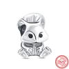 New Panda Owl Unicorn Lucky Cat Dog Lion Elephant Animal Beads Fit Charm Bracelet Women 925 Silver Jewelry
