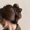 Минималистичный треугольный зажим-краб для волос цвета молочного чая для женщин - Шикарный аксессуар для прически